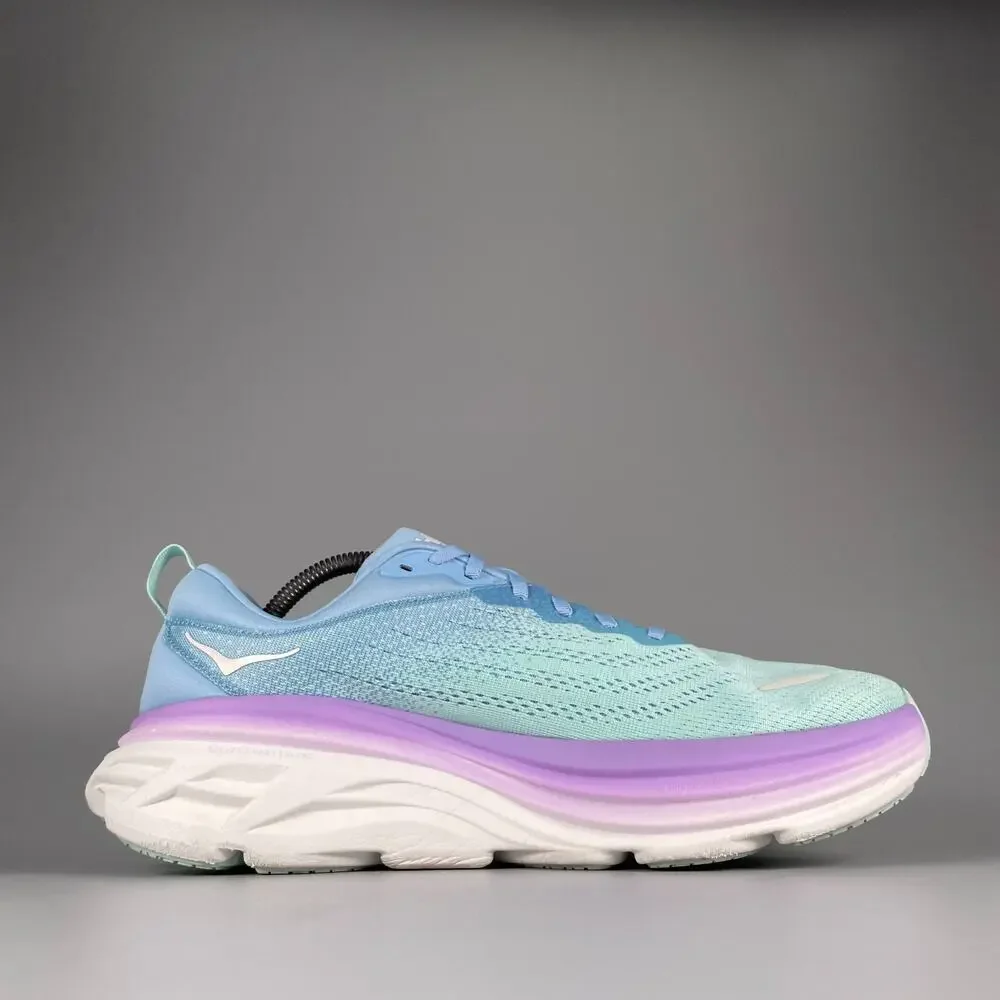 Women's 11 Men's 9.5 Hoka One One Bondi 8 Airy Blue Sunlit Ocean Running Sneaker